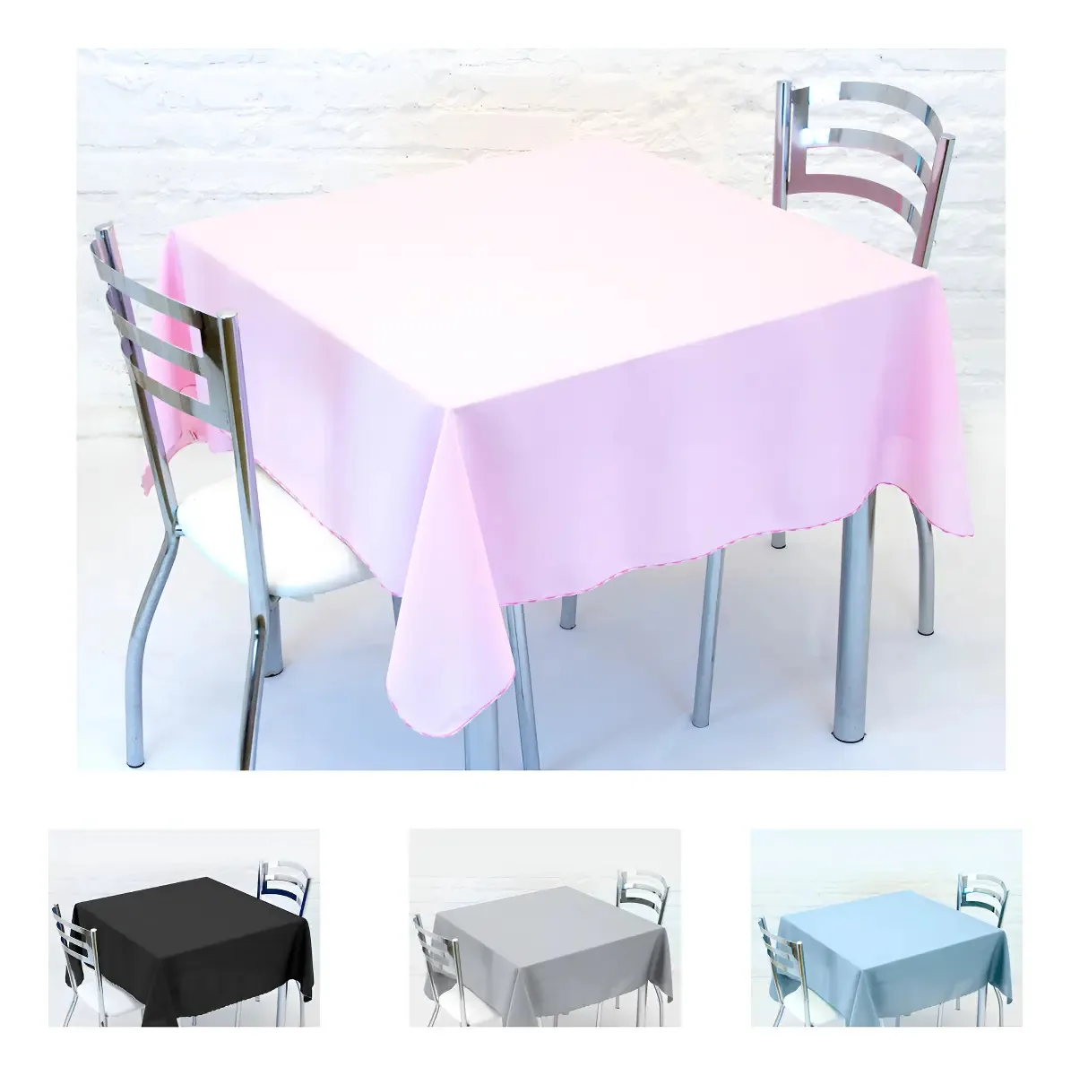 15 Toalhas Mesa Oxford Retangular Lisa 1,40x2,10m Cozzilar Cor Rosa Bebê Liso