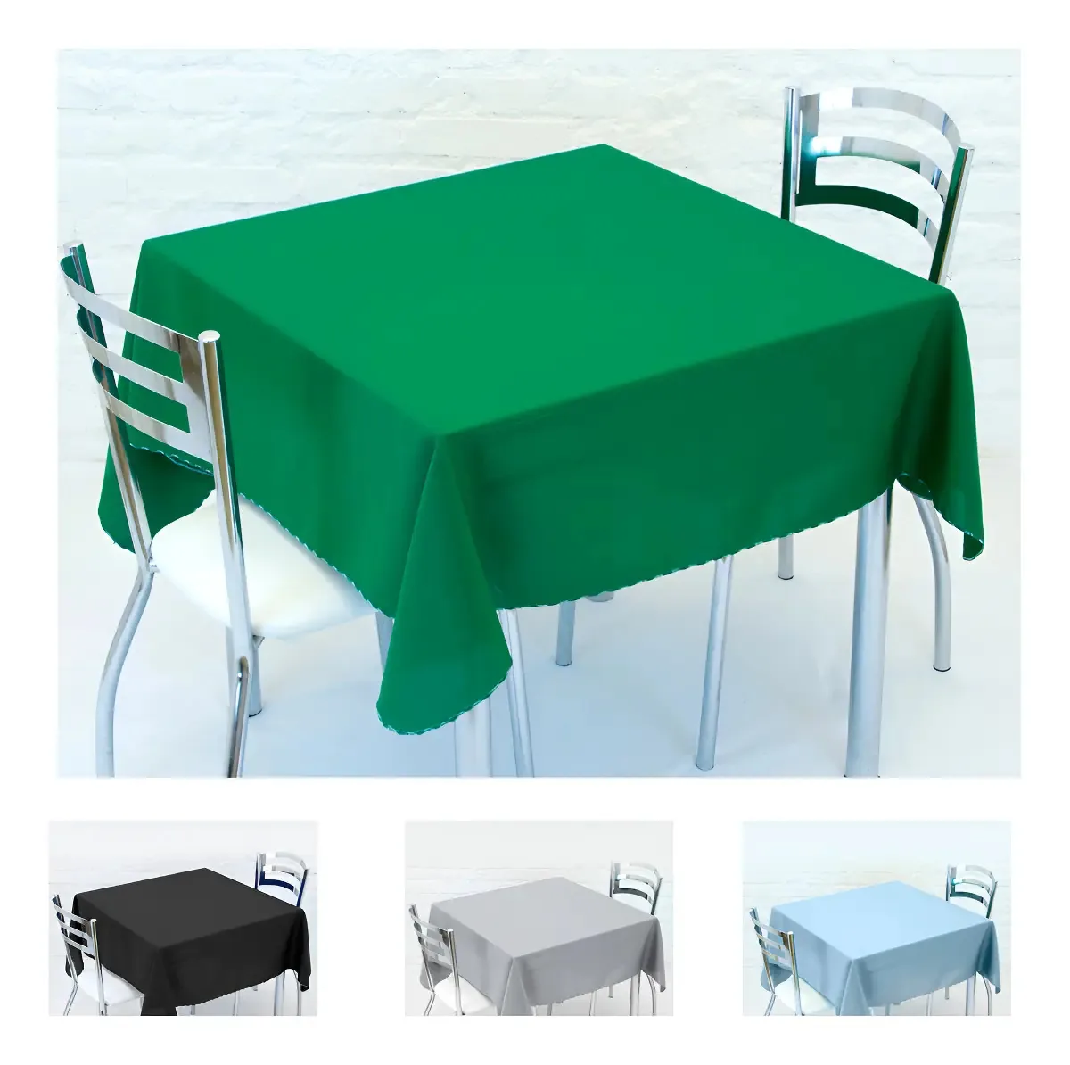 20 Toalhas Mesa Oxford Retangular Lisa 1,40x2,10m Cozzilar Cor Verde Liso
