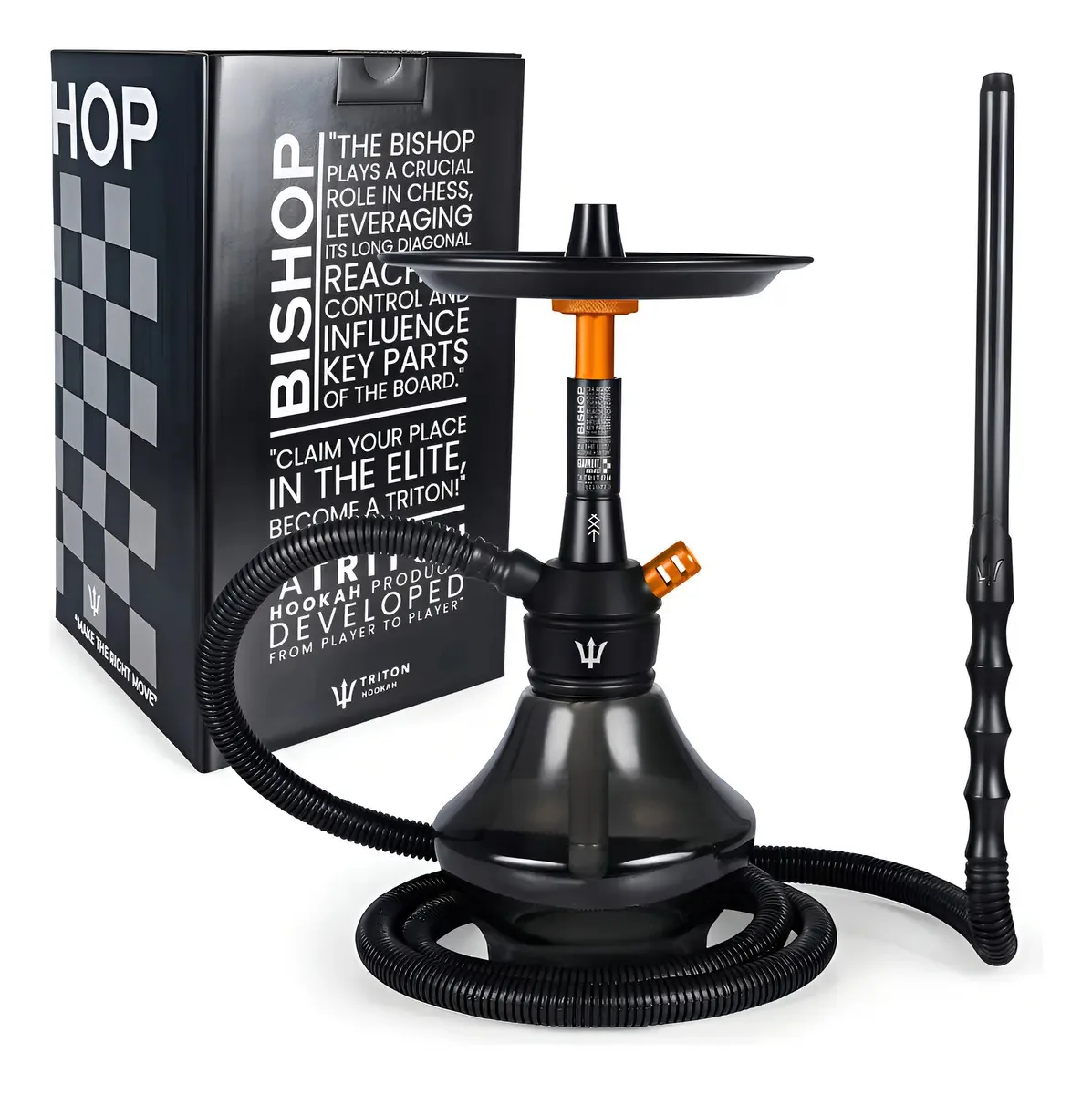 Narguile Completo Triton Bishop - Laranja