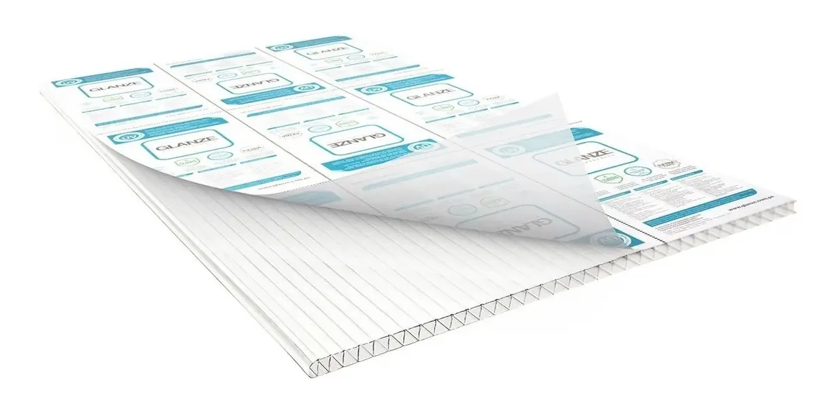 Chapas De Policarbonato Alveolar 2,10x6,00 6mm Cor Branco Leitoso