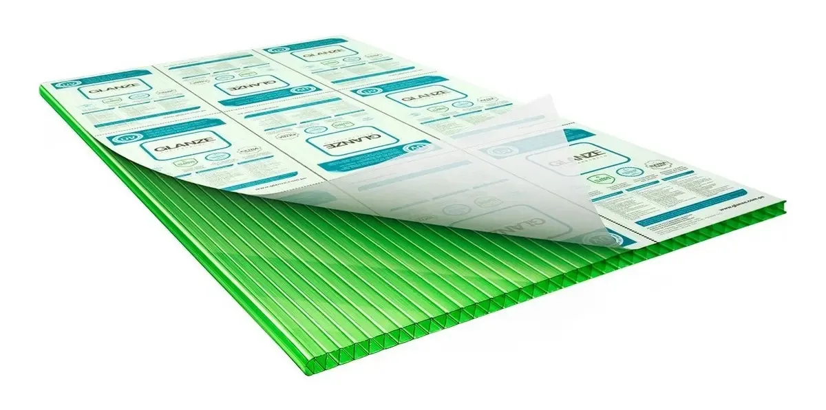 Chapas De Policarbonato Alveolar 2,10x6,00 6mm Cor Verde