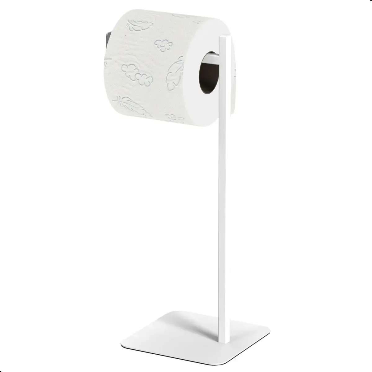 Porta Papel Higiênico De Chão Suporte Para Papel Nice Cor Branco