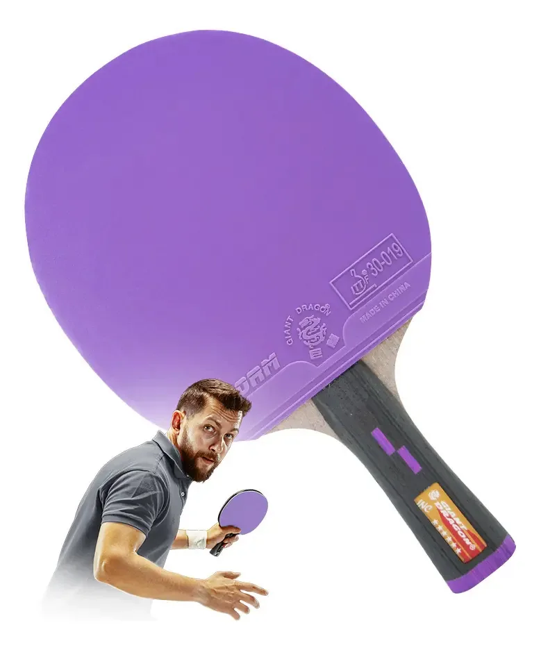 Raquete Tênis Mesa Profissional 6star Giant Dragon Ittf