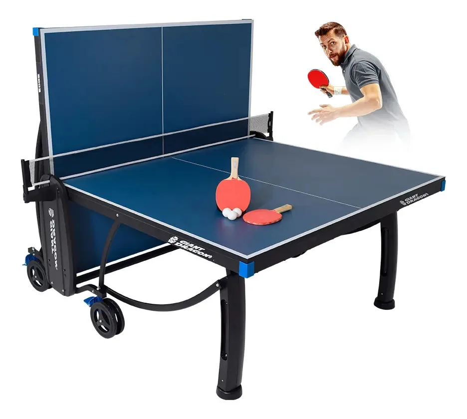 Mesa Tenis De Mesa Tam Mdf 22mm Com Raquetes E Bolas Cor Azul