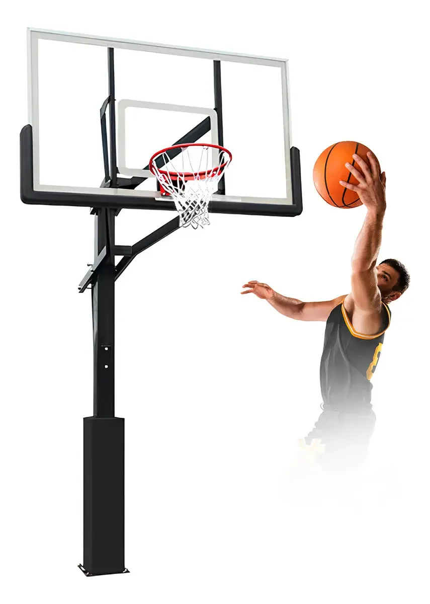 Tabela De Basquete Tam. 3,05m Em Vidro 1,80x1,05m Velden