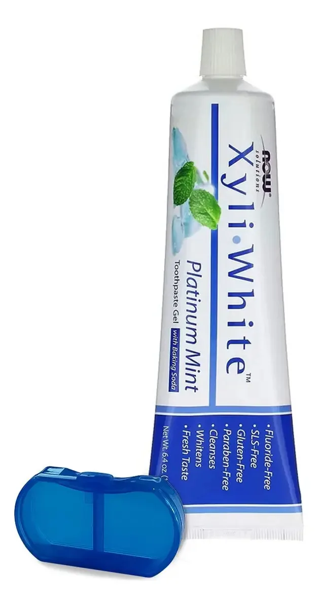 Gel Creme Dental Xyliwhite Now Foods 181g Porta Cápsulas