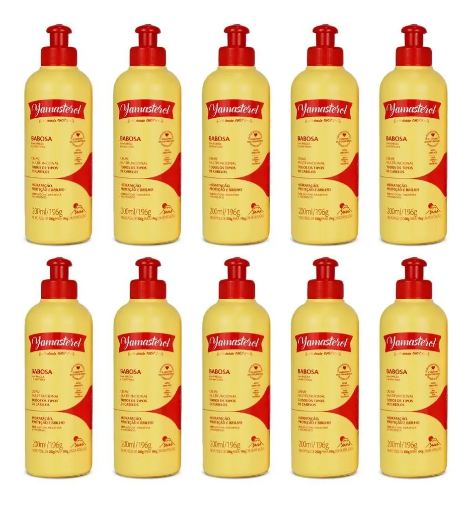 Kit 10 Cremes Yamasterol Barbosa E D-pantenol 200ml - Multi