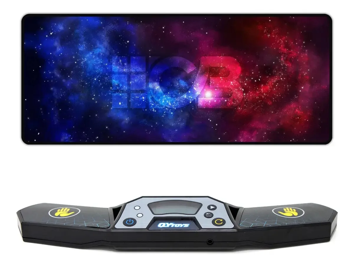 Timer Cronômetro QY Timer + Mega Tapete Galaxy Para Cubo Mágico