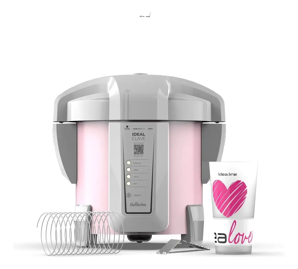Autoclave Bellinha 5 Litros Rosa 220v Tecnologia Dvm