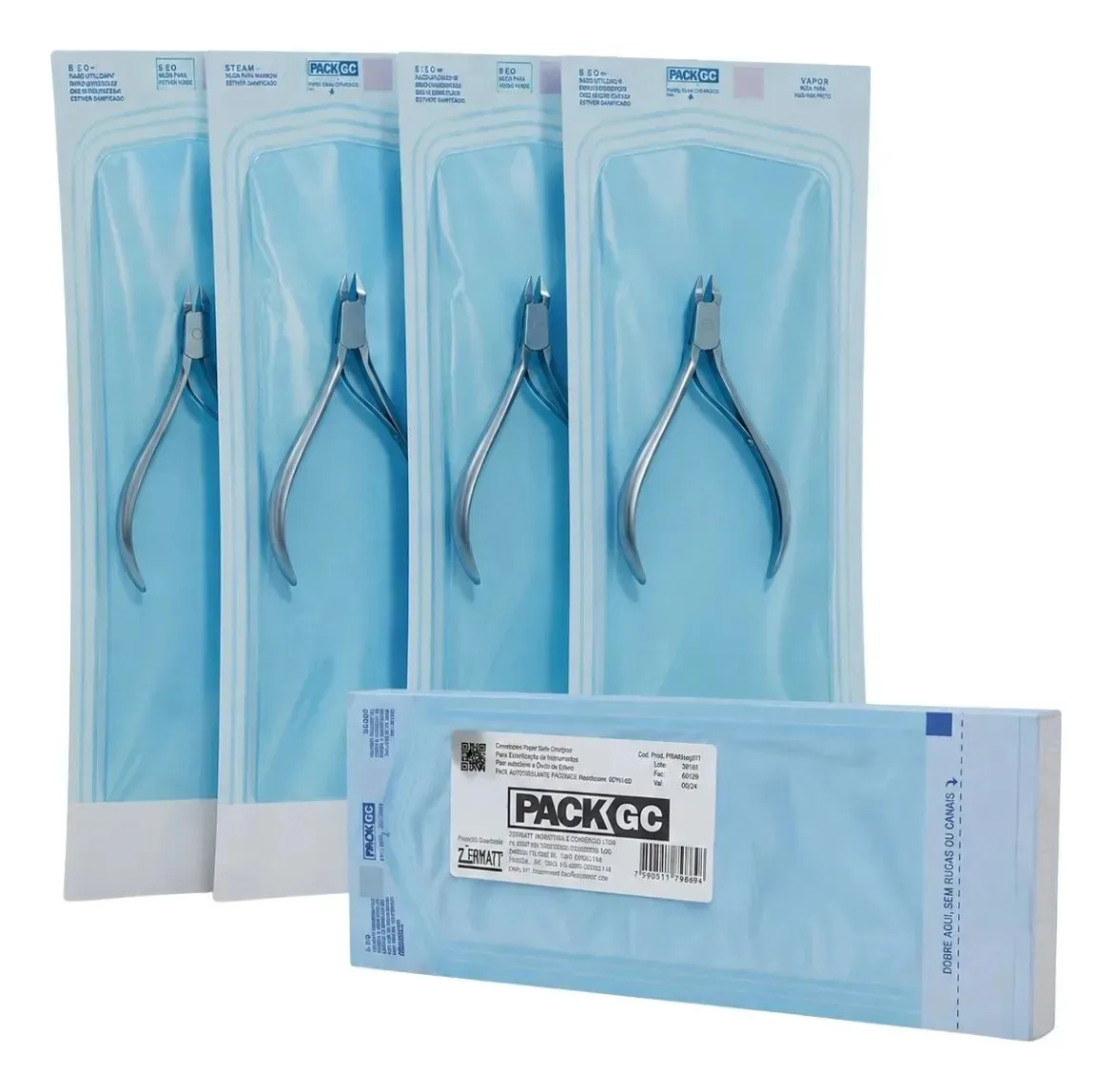 Envelope Autoselante Para Esterilização 9x23cm 200 Un Packgc