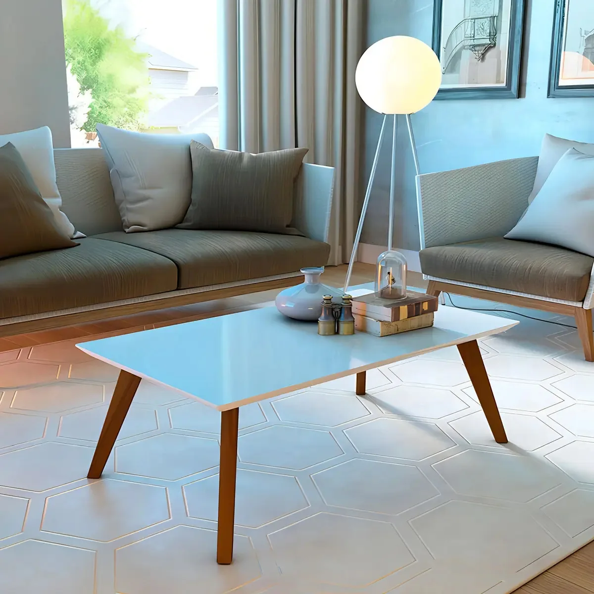 Mesa De Centro Ambiente Classic Off White - Imcal