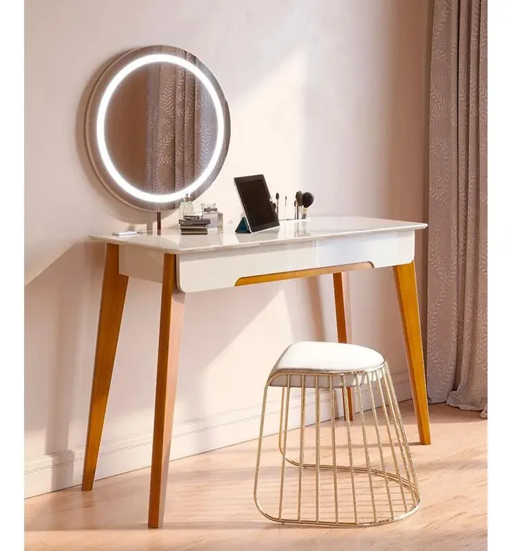 Penteadeira Ambiente Jazz Off White Com Led - Imcal
