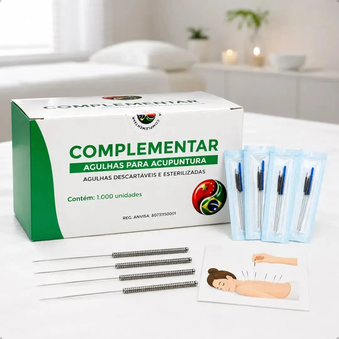 Agulha Acupuntura 25x30 Descartáveis Esterilizadas Kit 1000 - Marianopole