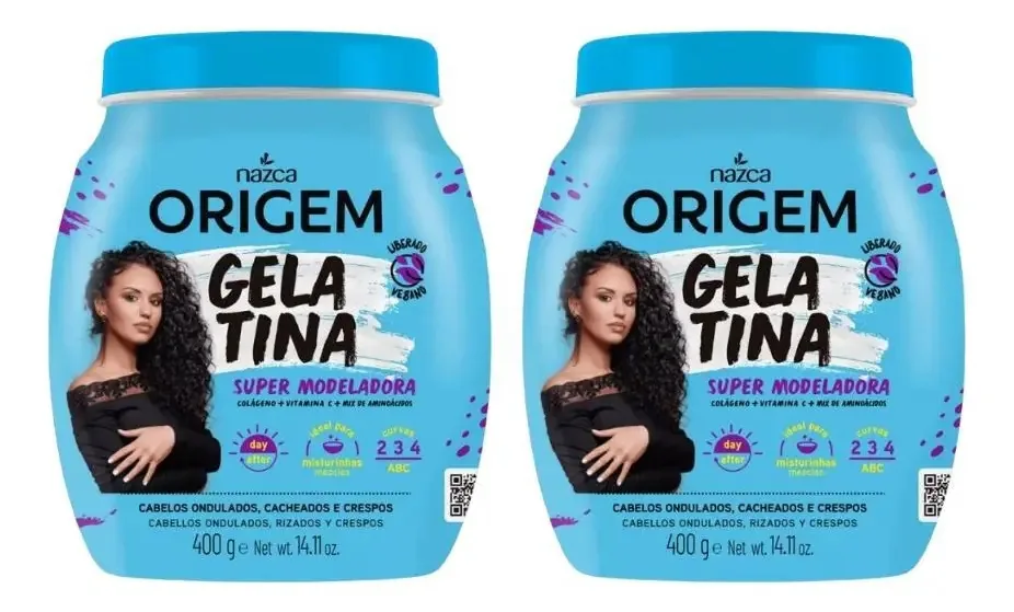 Gelatina Capilar Origem 400g - Kit Com 2un