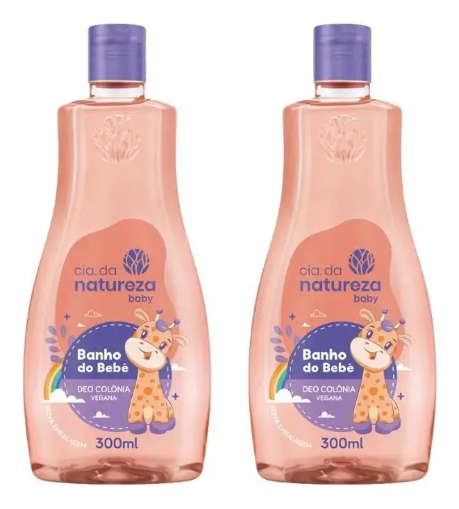Colonia Cia Da Natureza Banho Bebe 300ml - Kit Com 2un