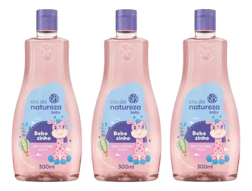 Colonia Cia Da Natureza Bebezinho 300ml - Kit Com 3un