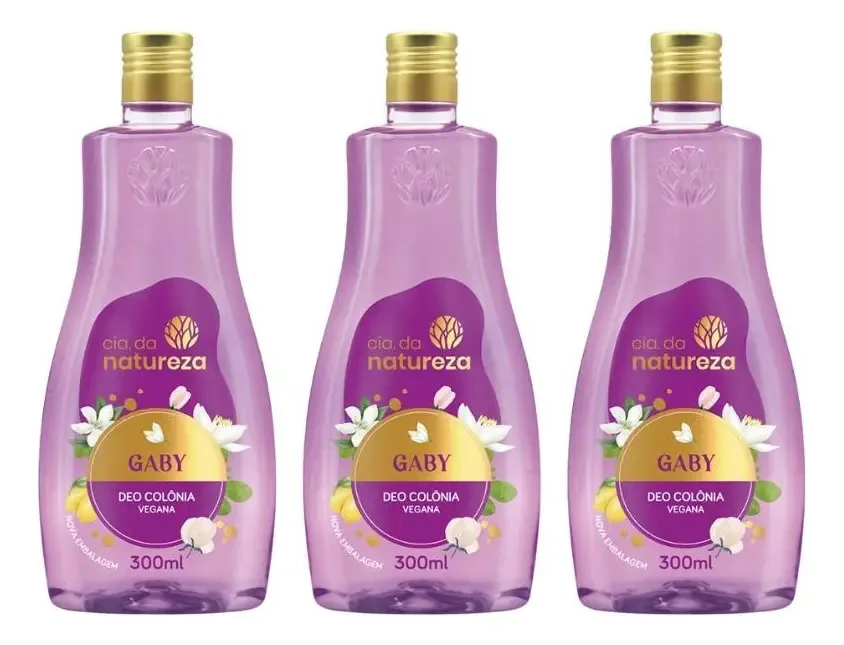Colonia Cia Da Natureza Gaby 300ml - Kit Com 3un