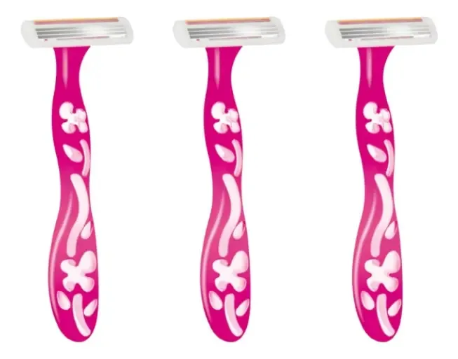 Aparelho De Barbear Bic Soleil Rosa-kit C/3un