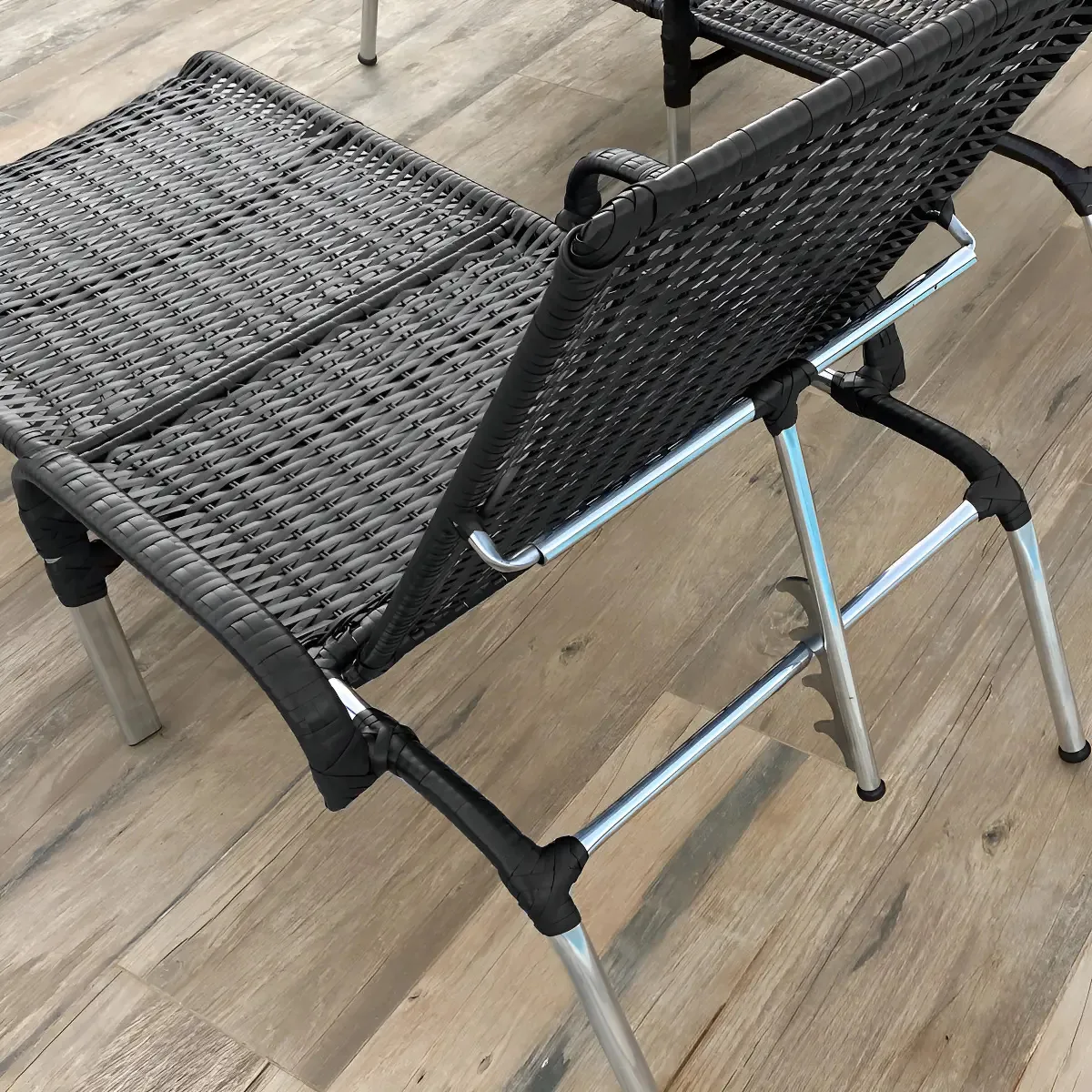 Kit 2 Espreguiçadeiras Reclináveis Alumínio Mrd Decora para Jardim e Piscina