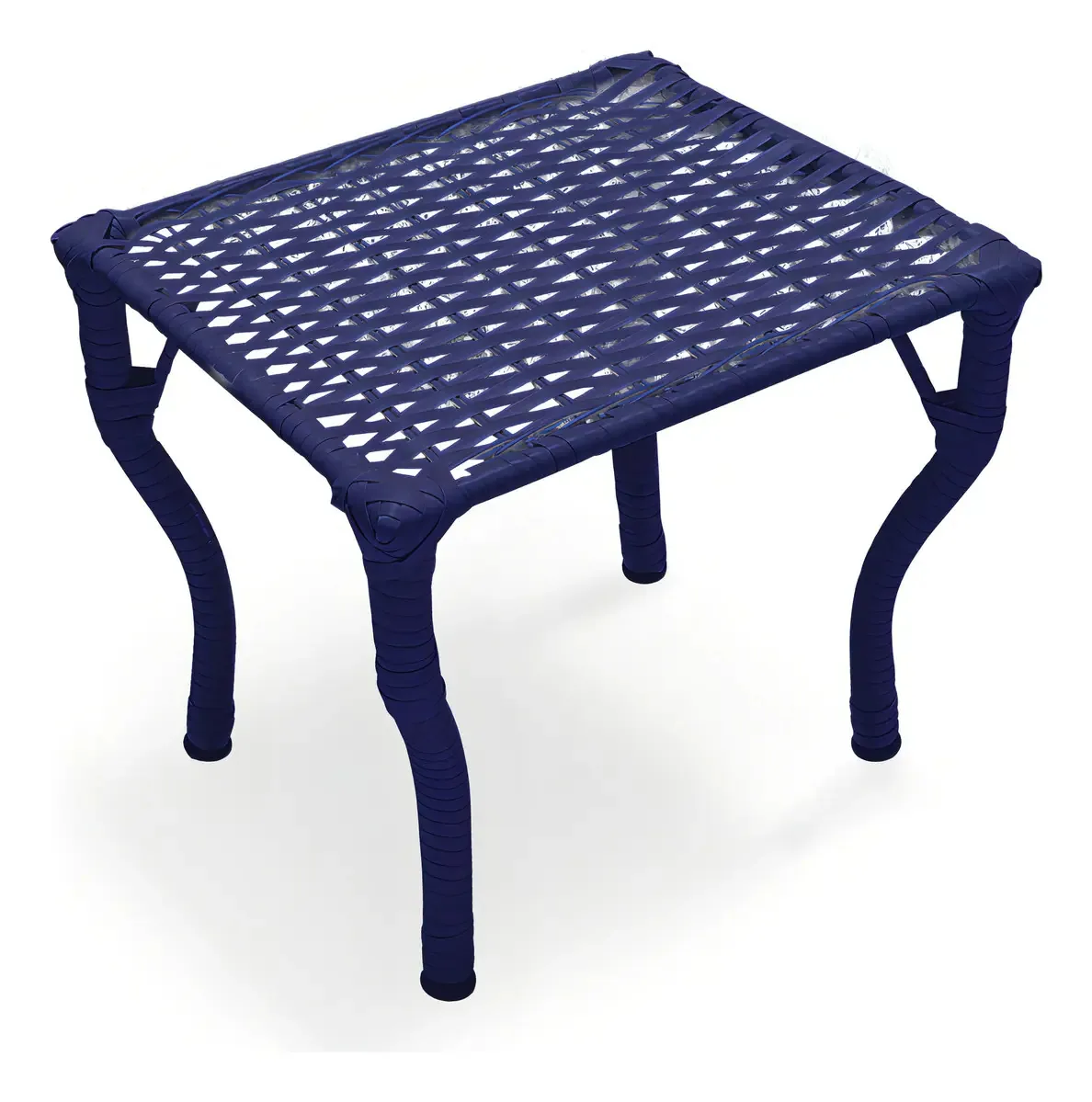Mrd Decora Industria Kit 2 cadeiras reclináveis Julia para jardim e piscina + mesinha cor azul