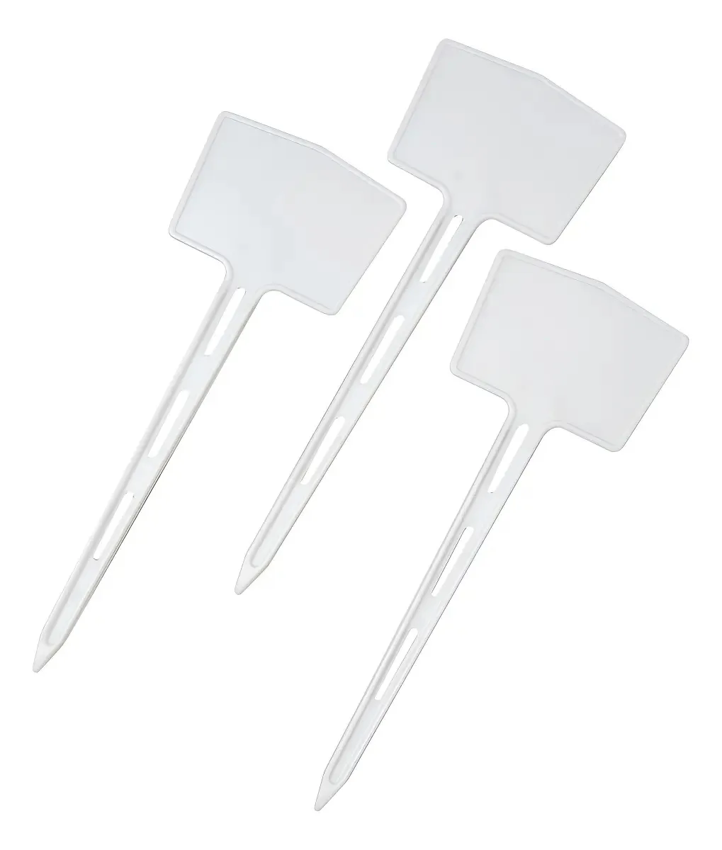 115 Plaquinhas 15cm Para Identificação Jardim Flores Hortas Cor Branco