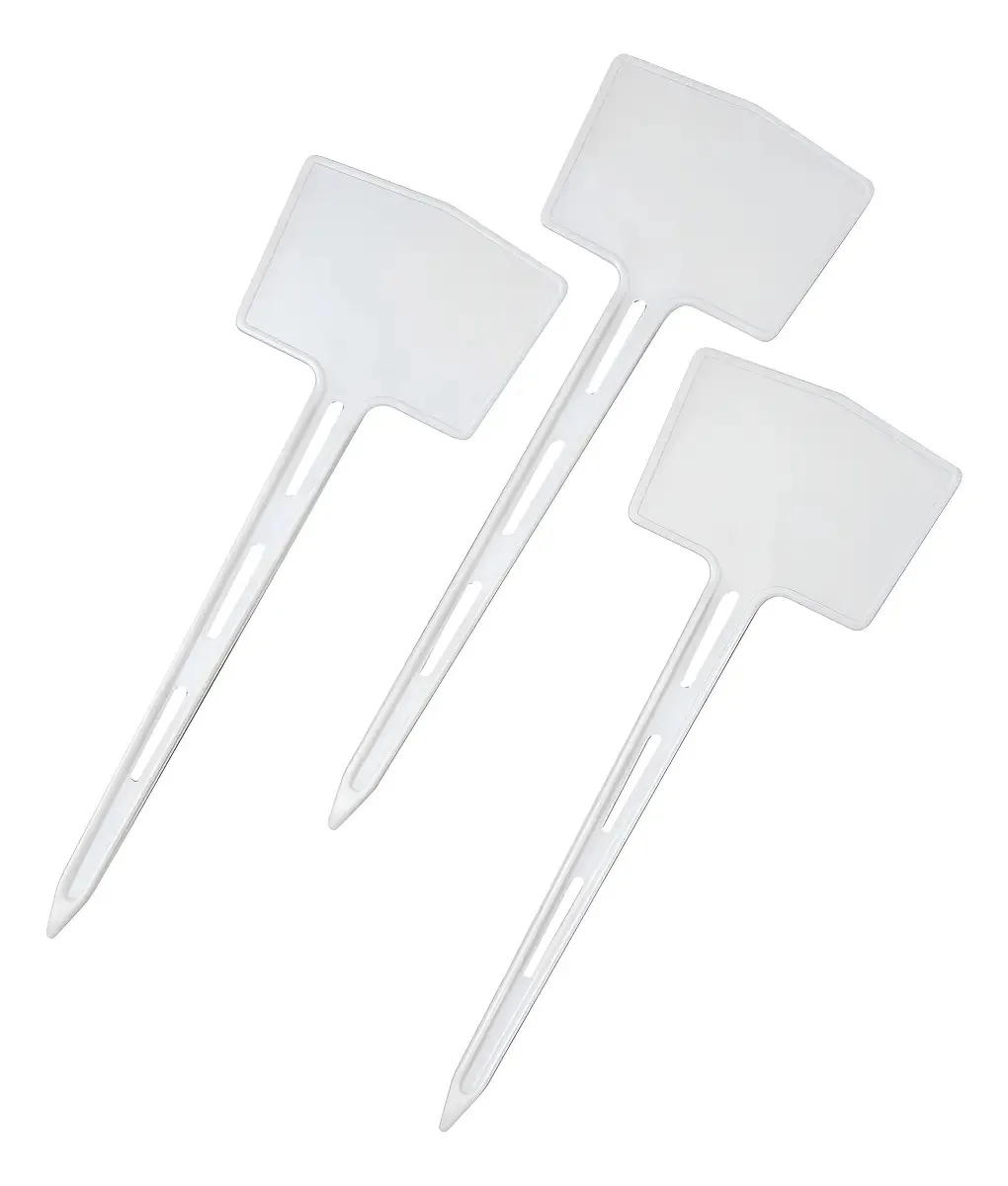 185 Plaquinhas 15cm Para Identificação Jardim Flores Hortas Cor Branco