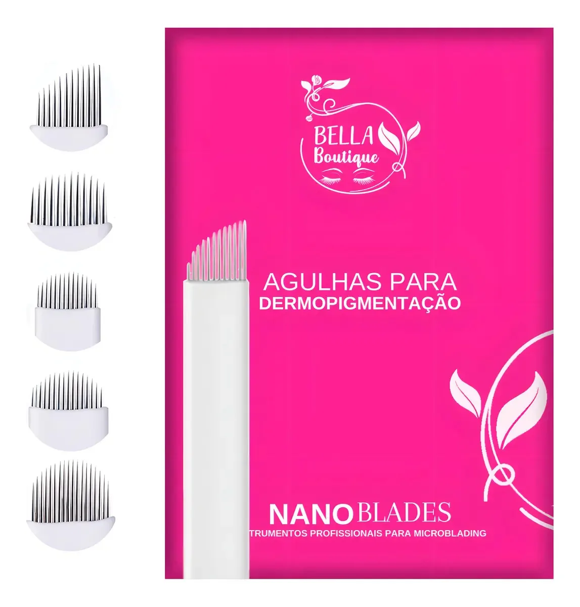 25 Laminas Microblading Tebori Agulha - Ler Descrição Cor 9 Chanfrada 0,25mm