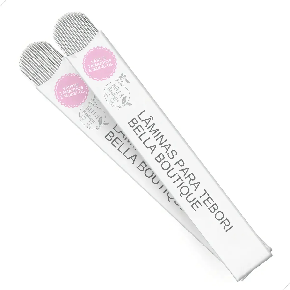 100 Laminas Microblading Tebori Agulha Cor 9 Chanfrada 0,25mm