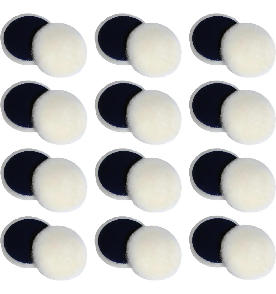 Kit 12 Boinas Lã Agressiva 5 Pol 125mm Disco Polir Polimento