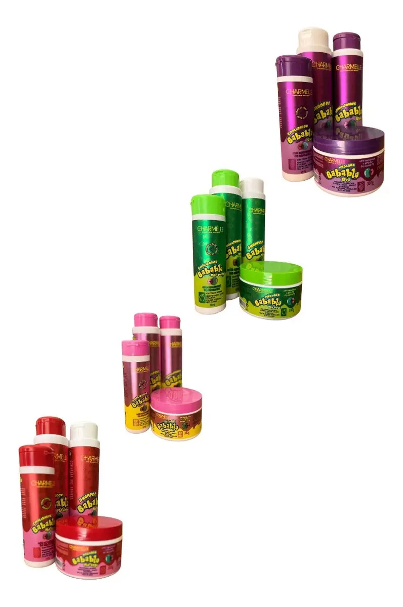 4 Kit Capilar Babablu Com Creme De Pentear