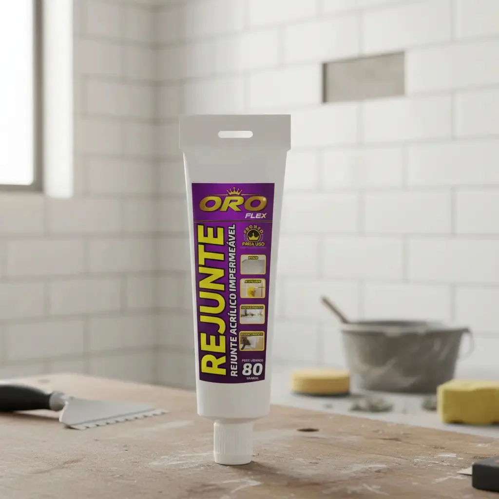 Rejunte Premium OROFLEX Para Banheiros E Azulejos 80g Branco