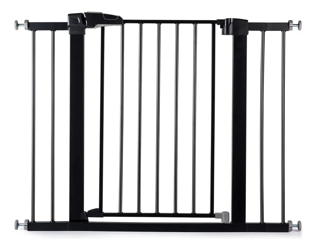 Grade de segurança para portas e escadas aço inoxidável Babelio BEBAM01-A4030WH01-SJ cor preto de 66.04cm ATÉ 1.016m de largo - altura de 76.2cm