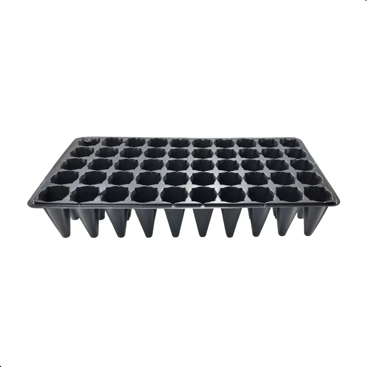 25 Bandejas Produção Plantas 50 Células Redonda Descartav