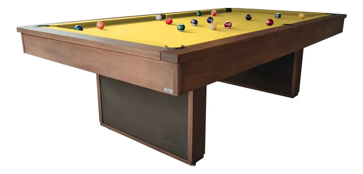 Mesa De Bilhar Semi 2,52x 1,40 Tecido Havana