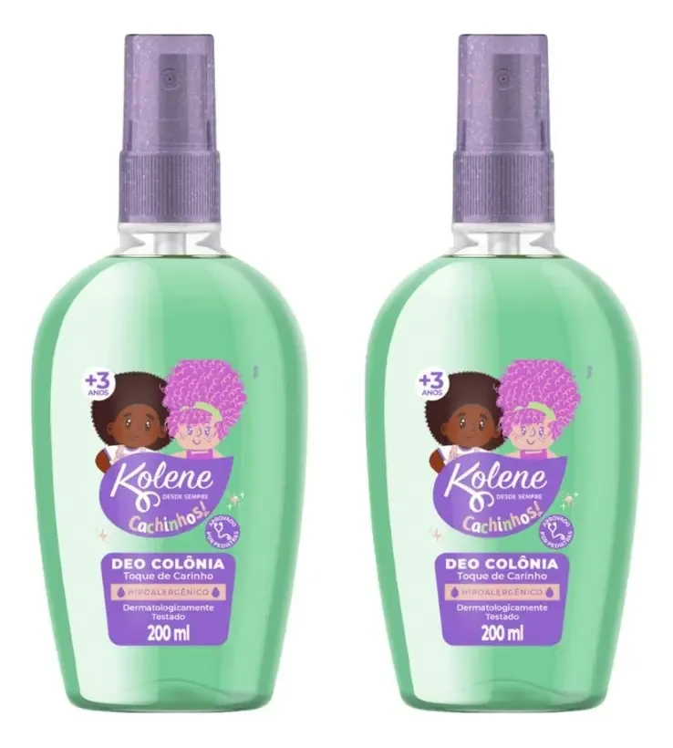 Colonia Kolene 200ml Cachinhos Toque Carinho - Kit C/ 2un