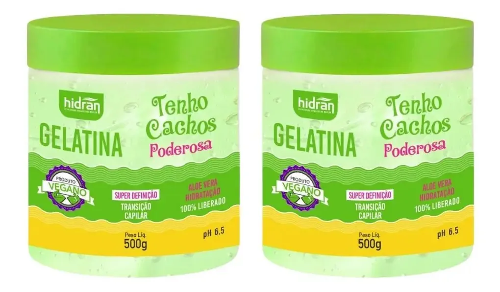 Gelatina Hidran 500g Tenho Cachos Super Definiçao - 2un