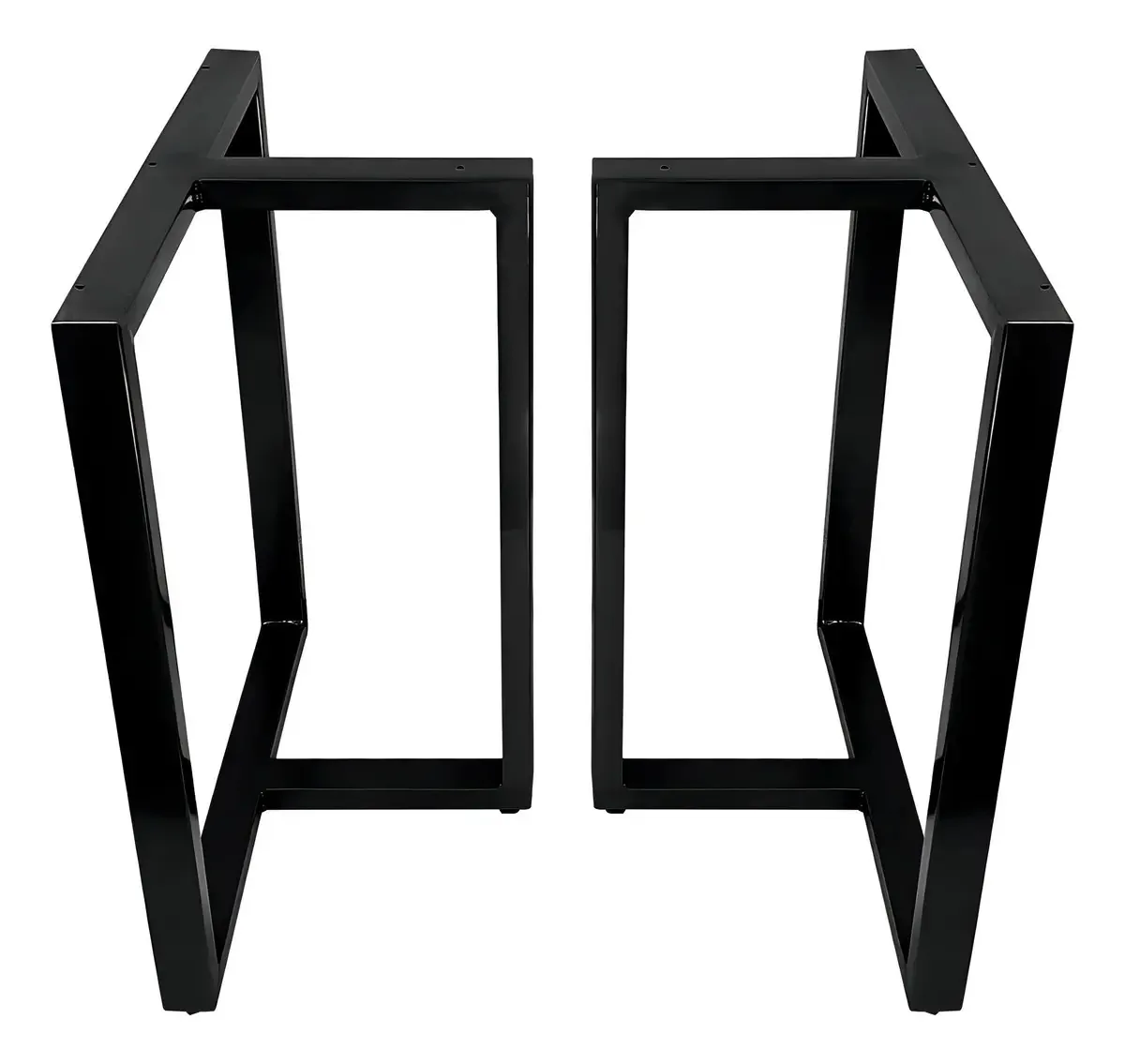Base de Mesa Retangular Aço Industrial Modelo Kansas 200x100cm Preto