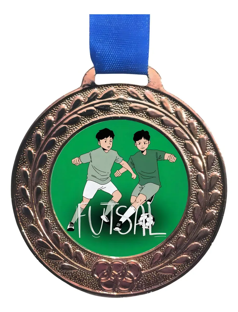 Medalha De Futsal P/ Campeonatos Ouro / Prata / Bronze
