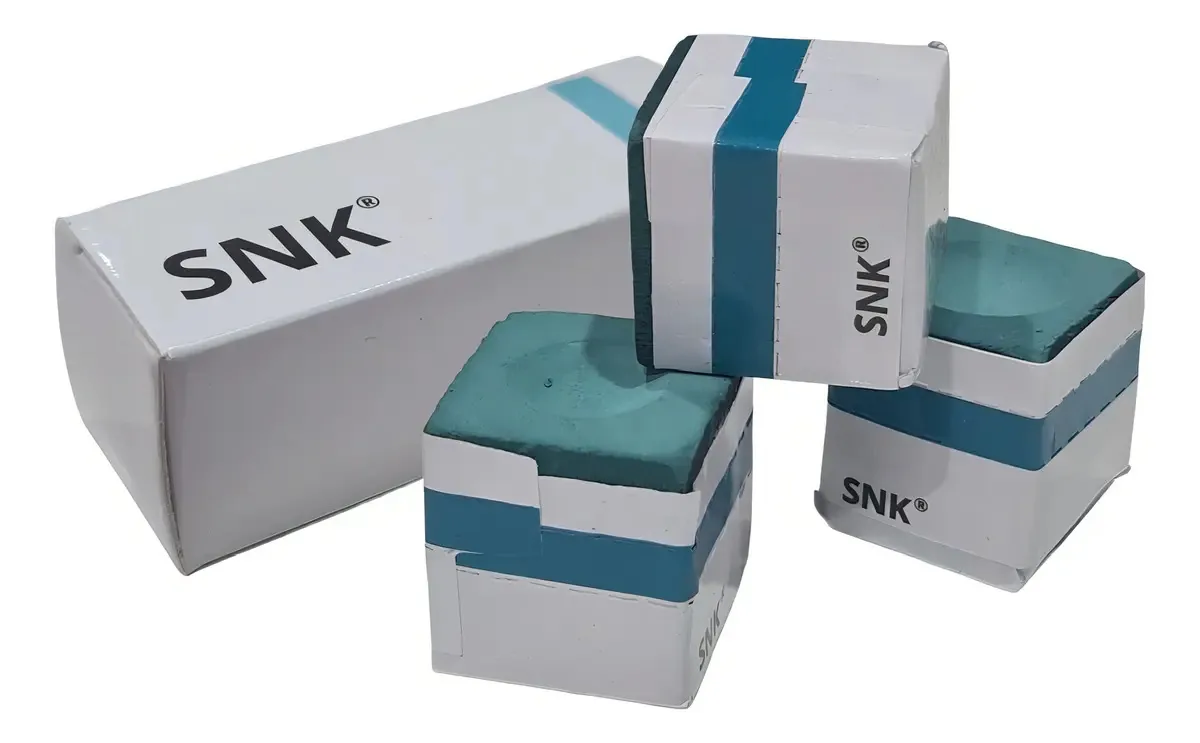 Giz Profissional SNK Sinuca/Bilhar Verde-Escuro 3 Unidades