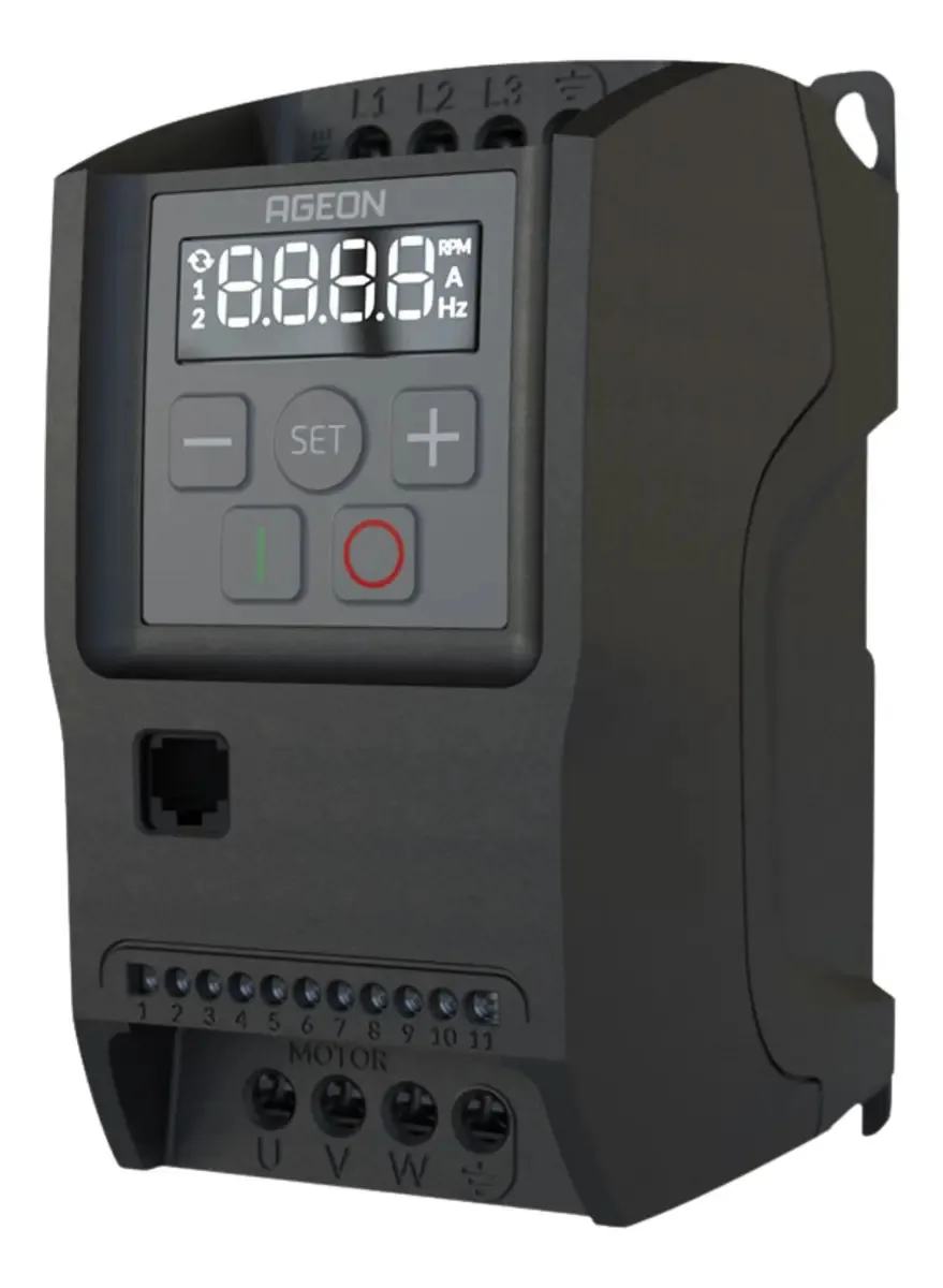 Inversor de Frequência Ageon XF2-20-1P2 2CV V/f Modbus Trifásico