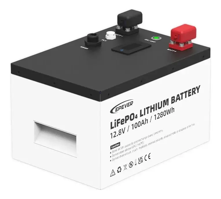 Bateria de Lítio Epever 12,8V 100Ah 1280Wh 6000 Ciclos Off-Grid Solar