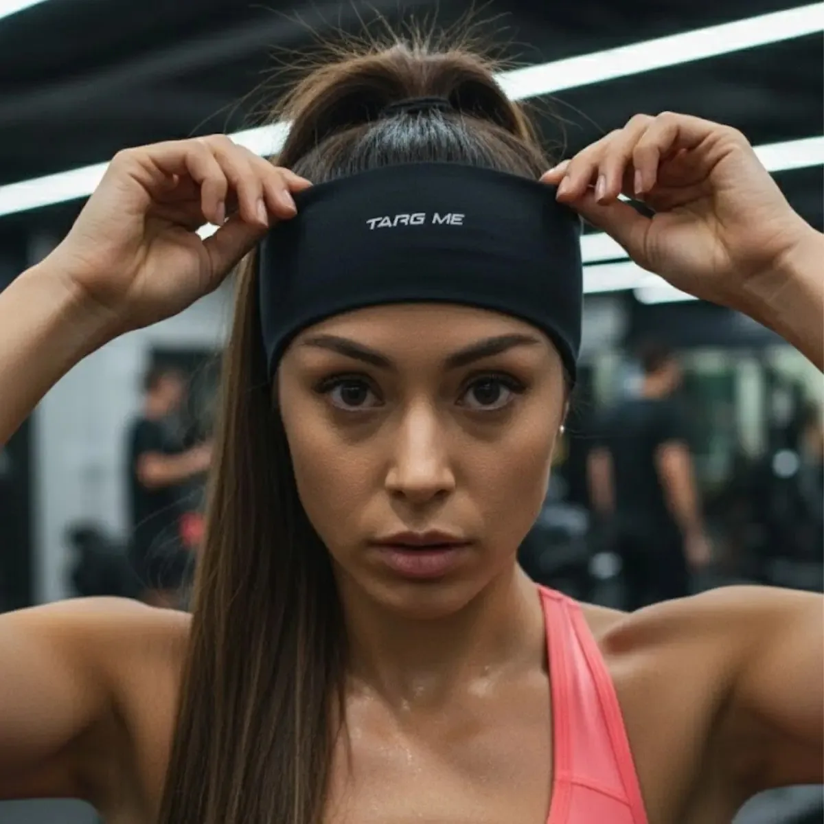 Faixa De Cabelo Headband Esportiva Feminina Acessórios Cor Preto Tamanho Único