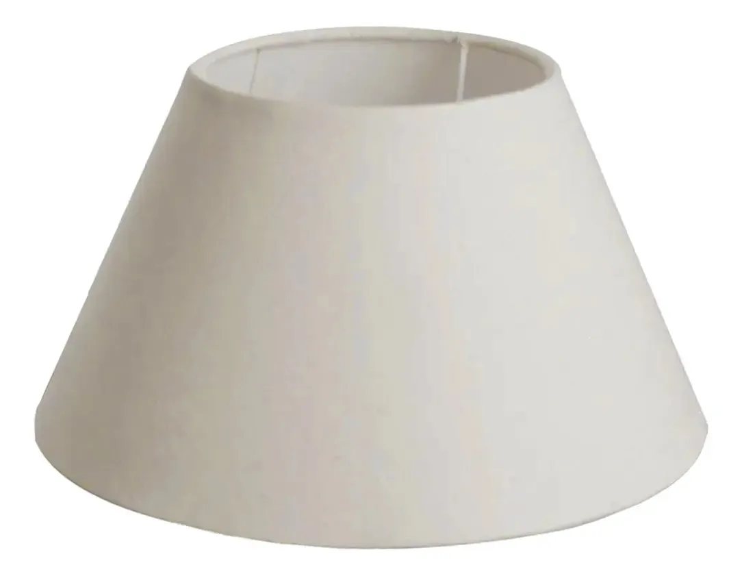 Cúpula Para Abajur Tecido Algodão Bege Ref 19
