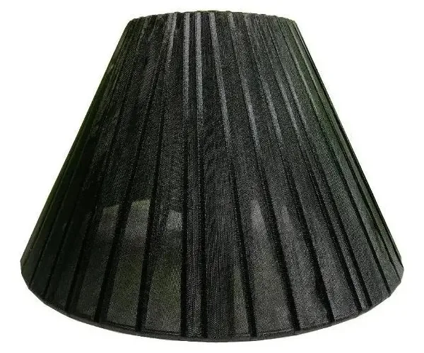 Cúpula Para Abajur Ref 18 Tecido Voil Preto