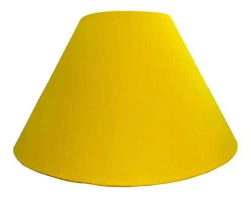 Cúpula Para Abajur Tecido Algodão Ref 20 - Amarelo