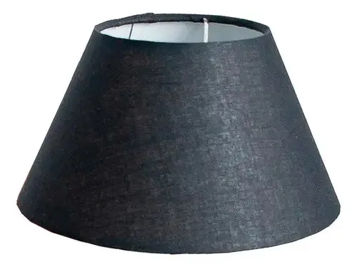 Cúpula Para Abajur Tecido Algodão Ref 25 Preto
