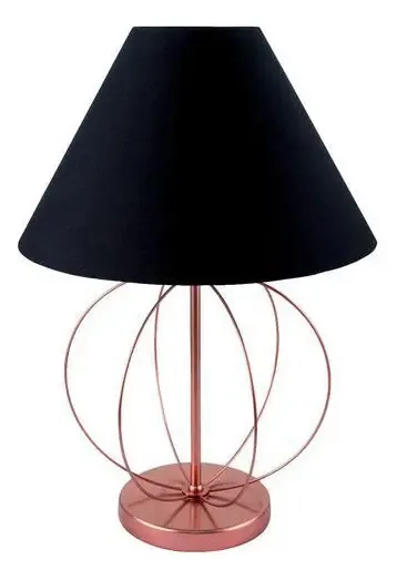 Abajur Rose Gold - Altura 43,5 Cm - Ideal Ambientes