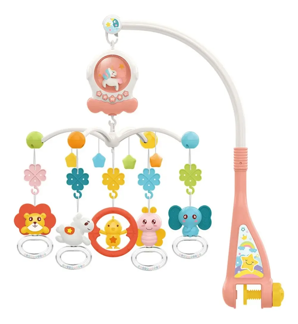Móbile Musical Infantil Rosa Yuupi