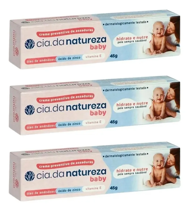 Creme Cia. da Natureza Baby 45 g pacote x 3