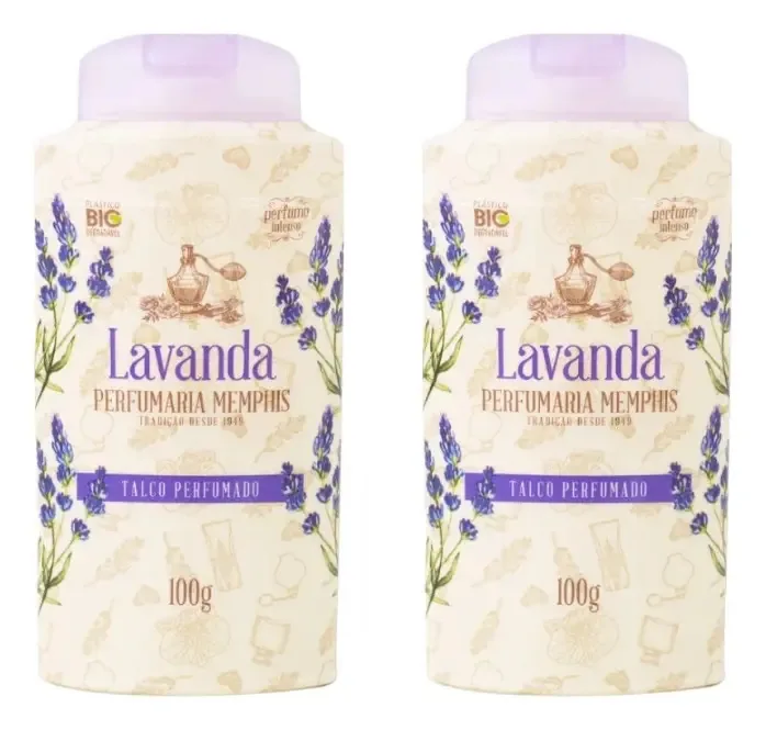 Talco Alma De Flores 100g Lavanda - Kit C/2un